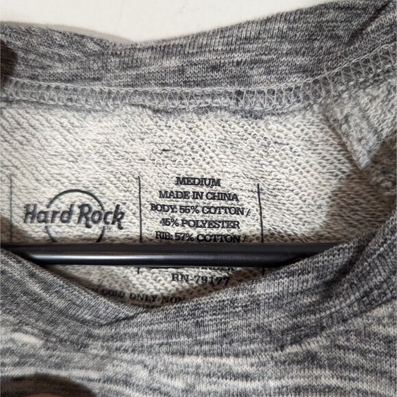 Hard Rock Cafe Sweatshirt Women Size M Grey Myrtle Beach Graphic Pullover - Picture 5 of 5
